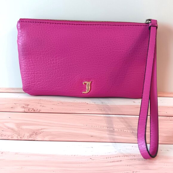NWOT 🖤 JUICY COUTURE FUCHSIA WRISTLET BAG 🖤 Adorable! - Picture 3 of 5